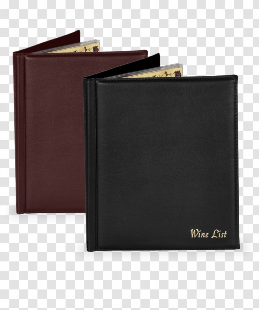 Wallet Leather Brand - Wine List Photos Transparent PNG