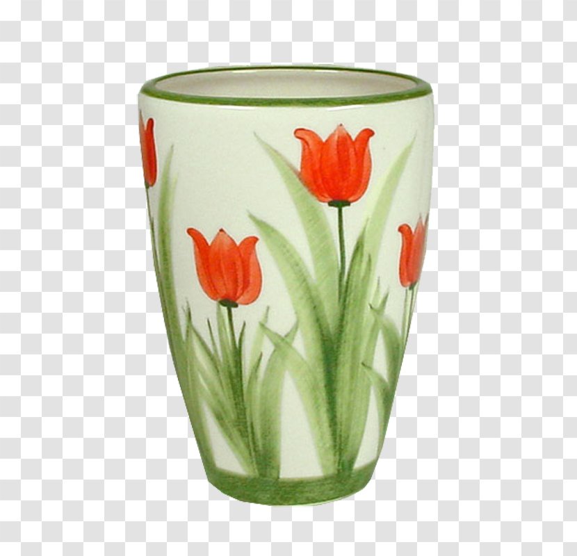 Tulip Netherlands Flowerpot Vase Souvenir - Drinkware Transparent PNG