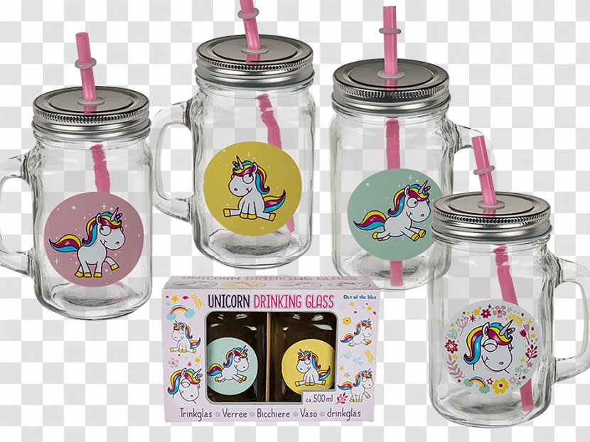 Vaso Drinking Straw Unicorn Cup Pitcher - Glass Bottle Transparent PNG
