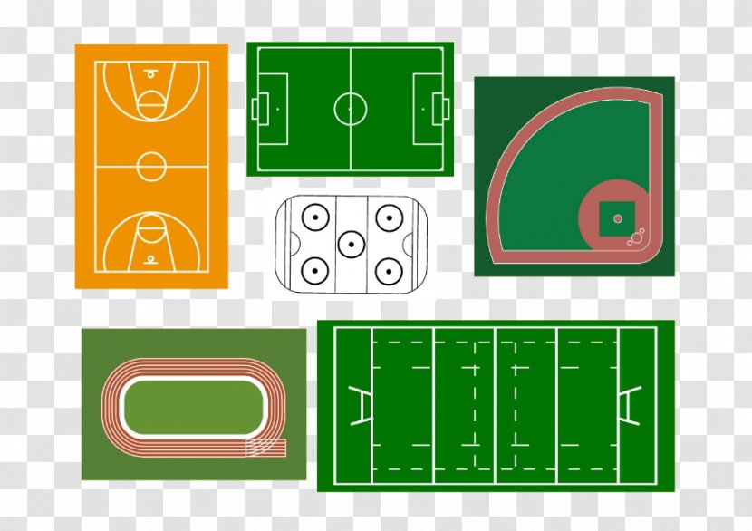 Football Pitch Athletics Field Euclidean Vector - Stadium - Basketball Court Transparent PNG