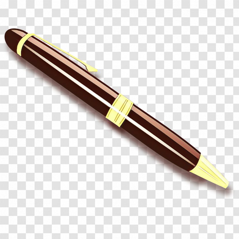 Pen Office Supplies Brown Material Property Writing Implement - Metal - Ball Transparent PNG
