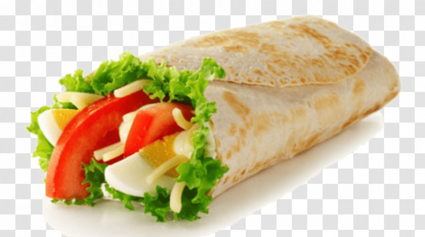 Veggie Burger Wrap Hamburger Vegetarian Cuisine Fast Food - Garnish Transparent PNG