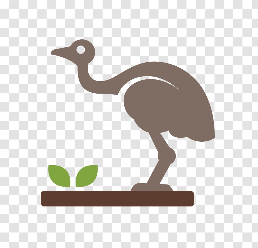 Common Ostrich Clip Art - Wildlife - Emu Bird Transparent PNG