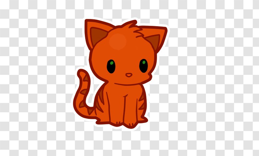 Kitten Whiskers Cat Firestar Warriors - Orange Transparent PNG