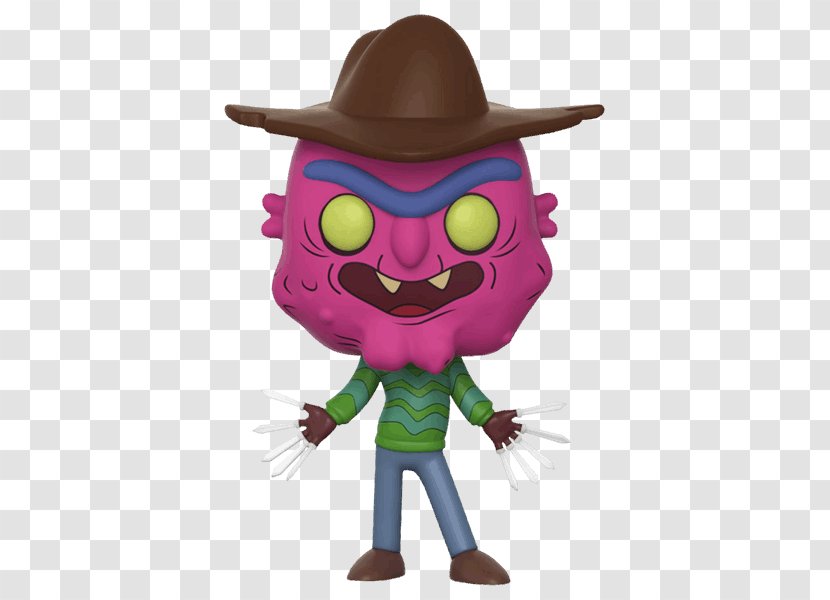 Freddy Krueger Funko Rick Sanchez Collectable Amazon.com - Toy - Animation Transparent PNG