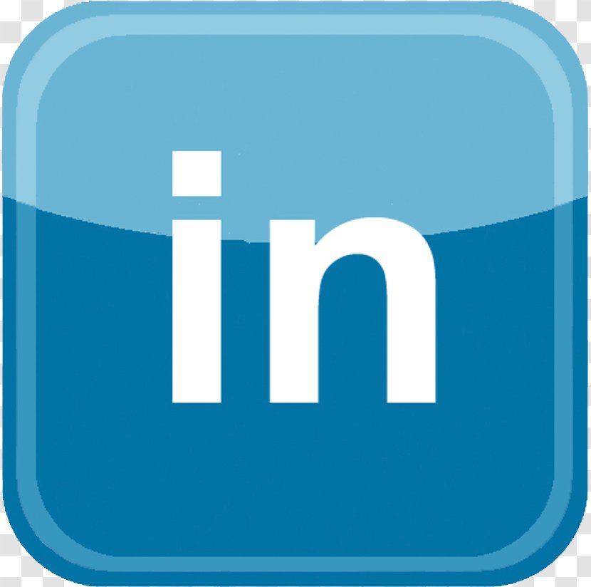 LinkedIn Social Media Networking Service - Aqua Transparent PNG