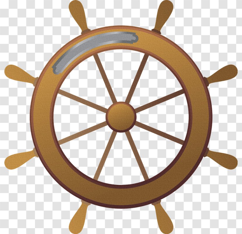 Ship's Wheel Helmsman Wood - Motor Vehicle Steering Wheels - Dibujo Tesoro Pirata Transparent PNG