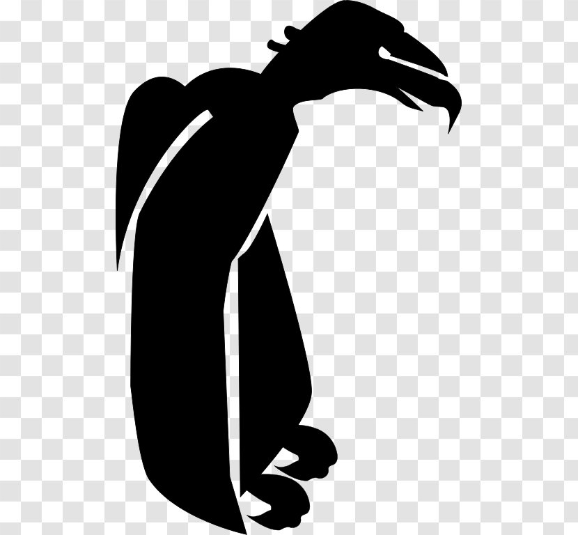 Turkey Vulture Clip Art - Silhouette - Black Transparent PNG