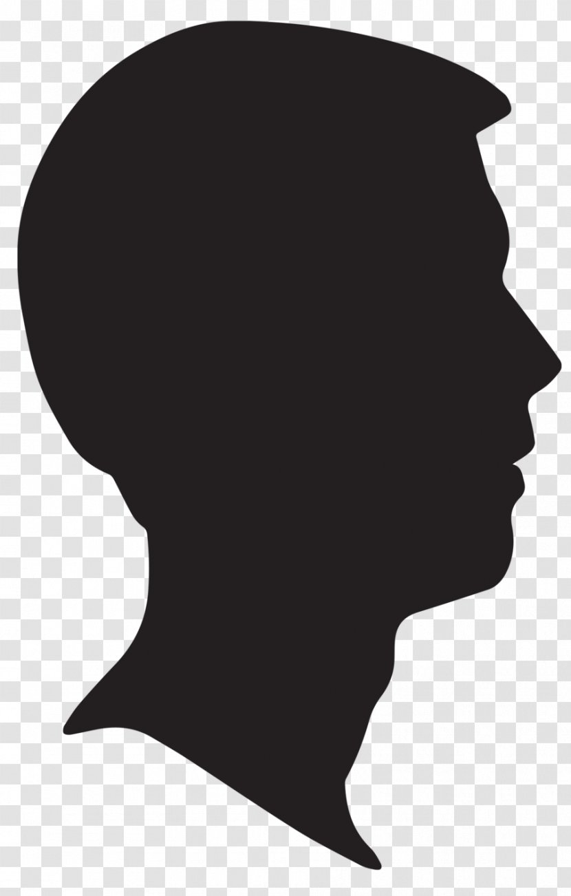 Profile Of A Person Clip Art - Black And White - Vegetable Silhouette Transparent PNG