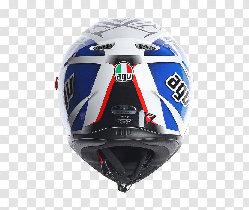 Bicycle Helmets Motorcycle Lacrosse Helmet AGV Ski & Snowboard - Polycarbonate - Red White And Blue Transparent PNG