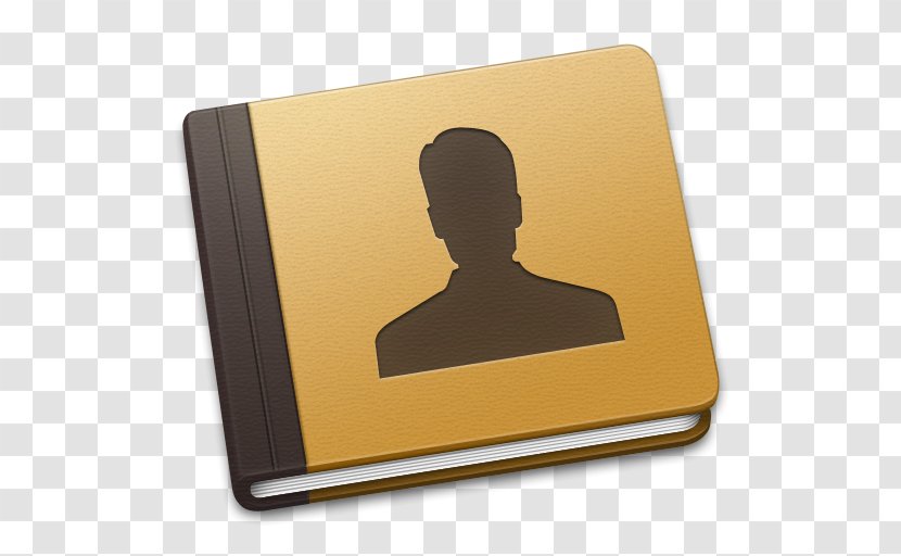 Yellow - Address Book Transparent PNG