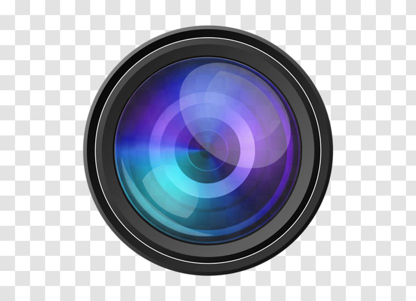 Lens Flare - Blue - Digital Camera Optical Instrument Transparent PNG