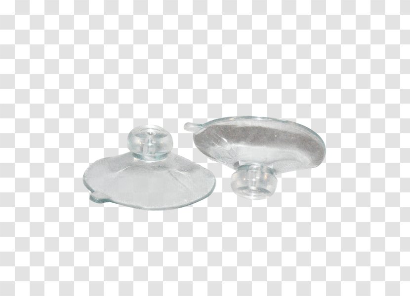 Silver - Glass - Suction Cup Transparent PNG