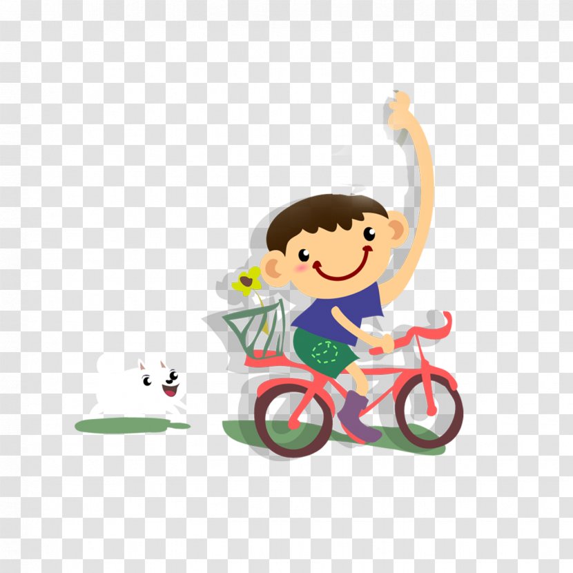 Bicycle Cycling Cartoon - Animation - Doll Transparent PNG