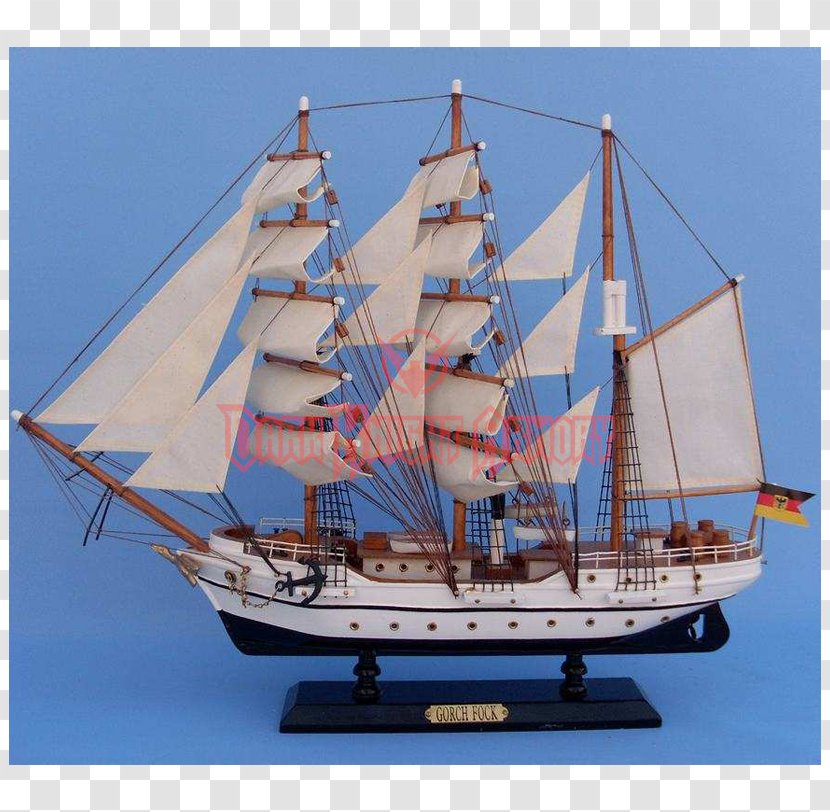 Gorch Fock Brigantine Ship Model - First Rate Transparent PNG