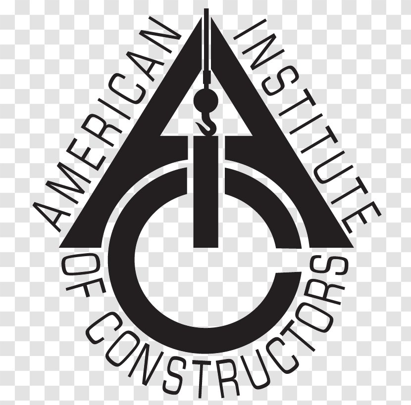 American Institute Of Constructors Architectural Engineering General Contractor Construction Management Business - Black And White Transparent PNG