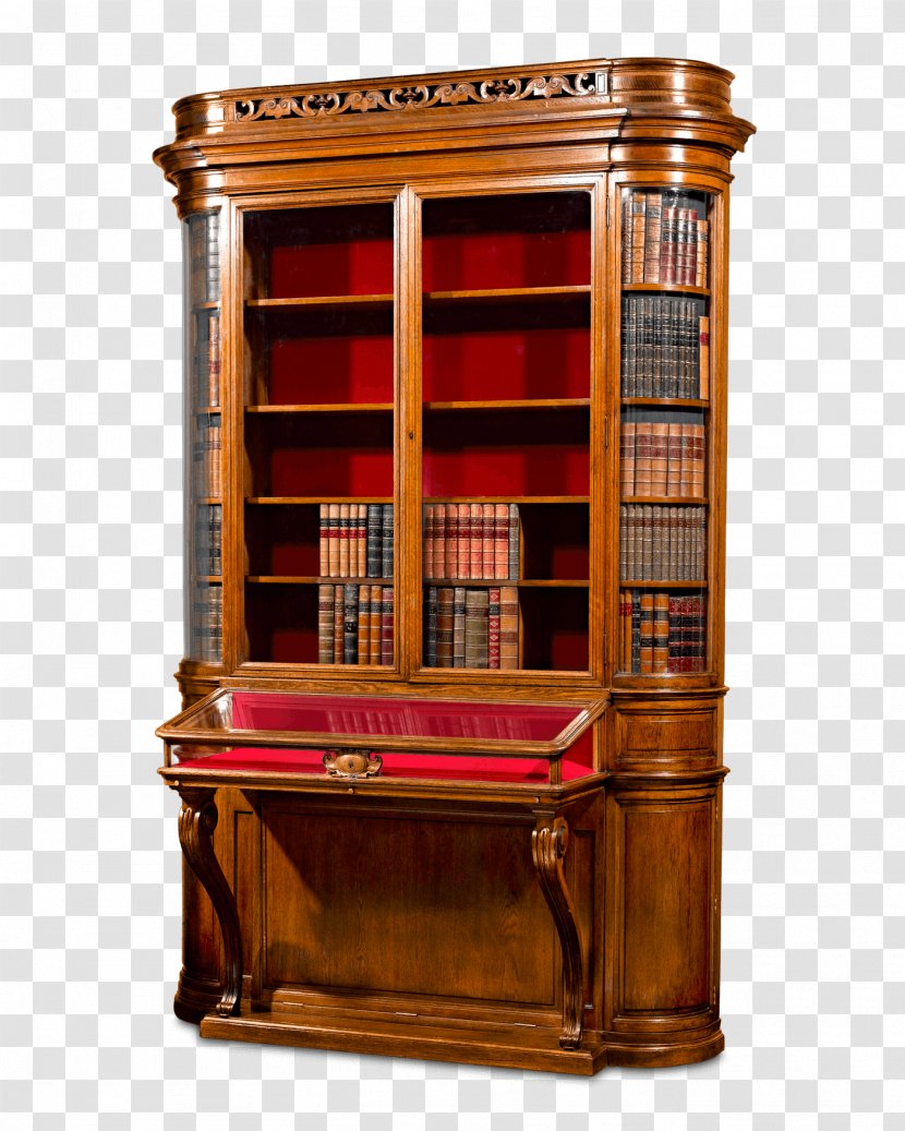 Bookcase Antique Furniture Shelf Display Case - American Victorian Sofas Transparent PNG