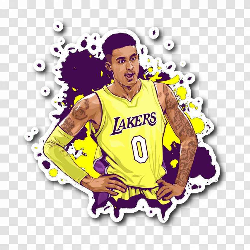 Los Angeles Lakers 2017 NBA Draft Basketball T-shirt - Nba Transparent PNG