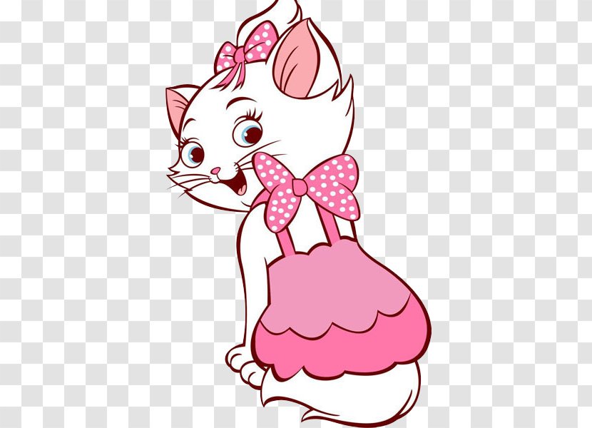 Marie Kitten Princesas The Walt Disney Company Drawing - Heart - Pink Cat Transparent PNG