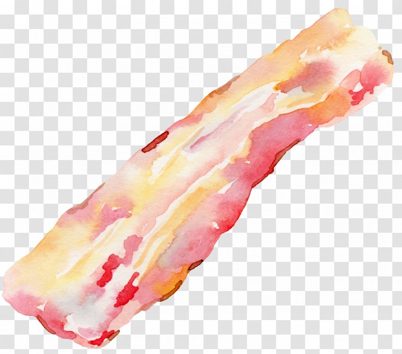 Bacon Bridesmaid Food Illustration - Domestic Pig - Painted Transparent PNG