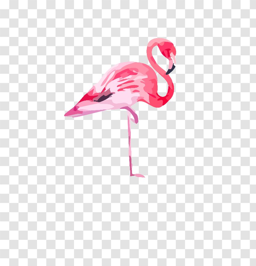 Watercolor Painting Flamingo Canvas Printing - Bird Transparent PNG