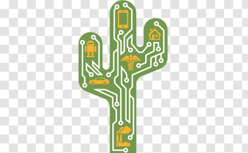 Internet Of Things Product Logo Video - Green - Arizona Cactus Transparent PNG