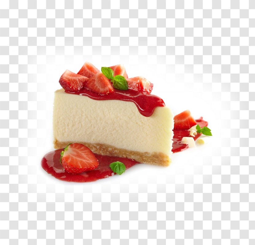Cheesecake Ice Cream Milkshake Smoothie - Strawberry Transparent PNG