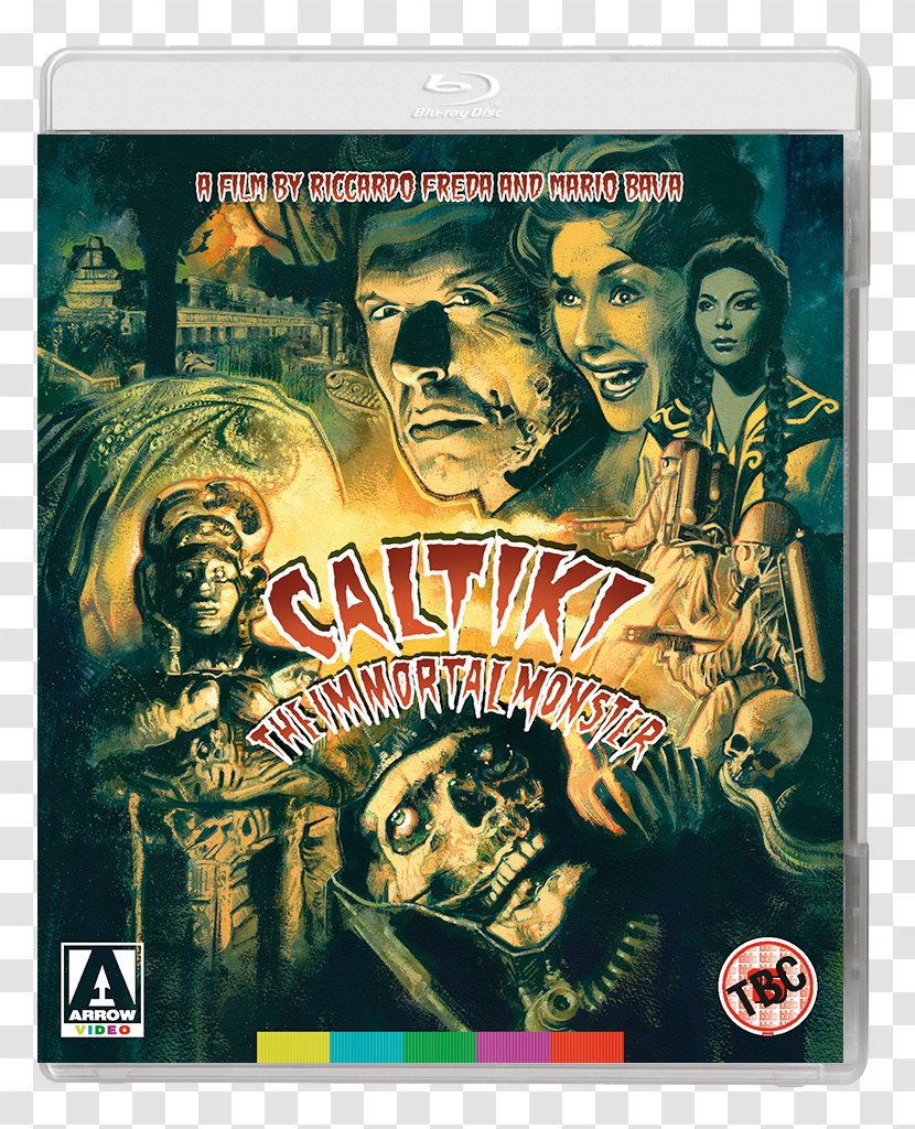 Caltiki The Undying Monster Blu-ray Disc Arrow Films DVD YouTube - Mario Bava - Dvd Transparent PNG