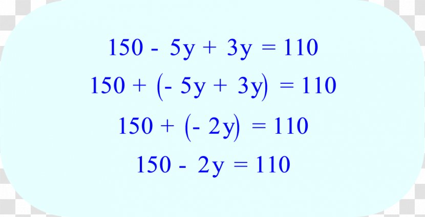 Equation Solving Like Terms Mathematics Mathematical Problem - Area - Handwritten Equations Transparent PNG