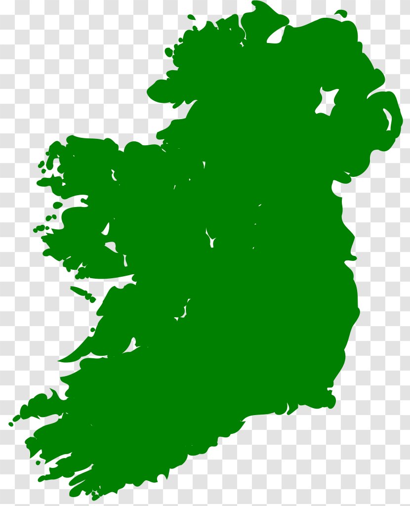 Local Post Co. Outline Of The Republic Ireland Map Clip Art - Vector Transparent PNG