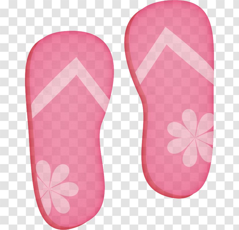 Footwear Pink Flip-flops Slipper Shoe - Material Property Magenta Transparent PNG