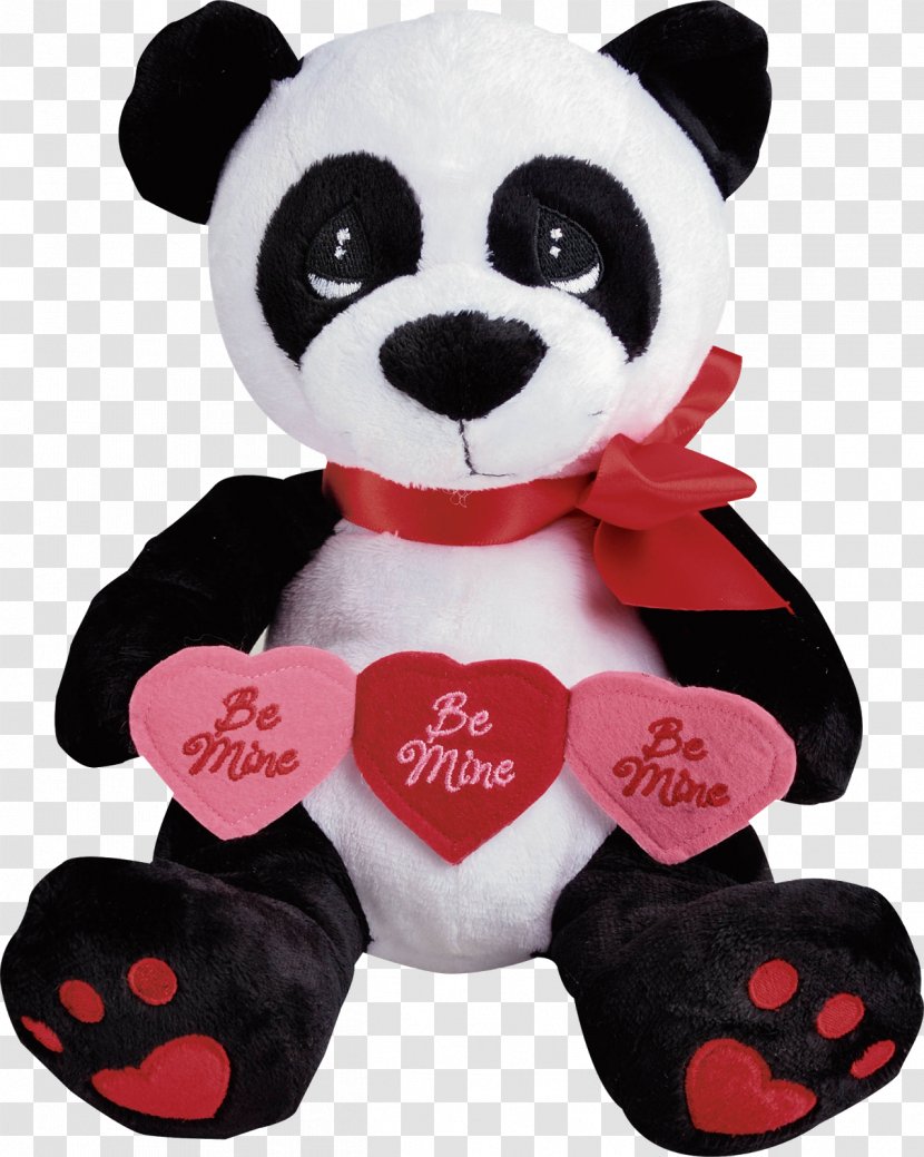 Giant Panda Plush Red Bear Stuffed Animals & Cuddly Toys - Heart Transparent PNG