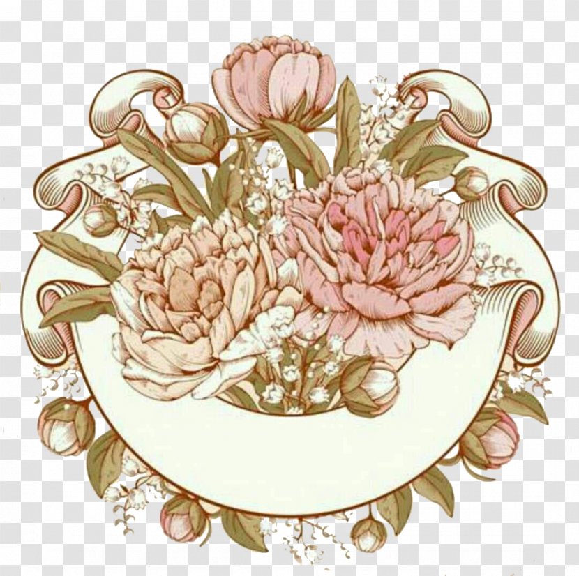 Watercolor Painting Drawing Illustration - Flora - Noble Painted Peony Transparent PNG