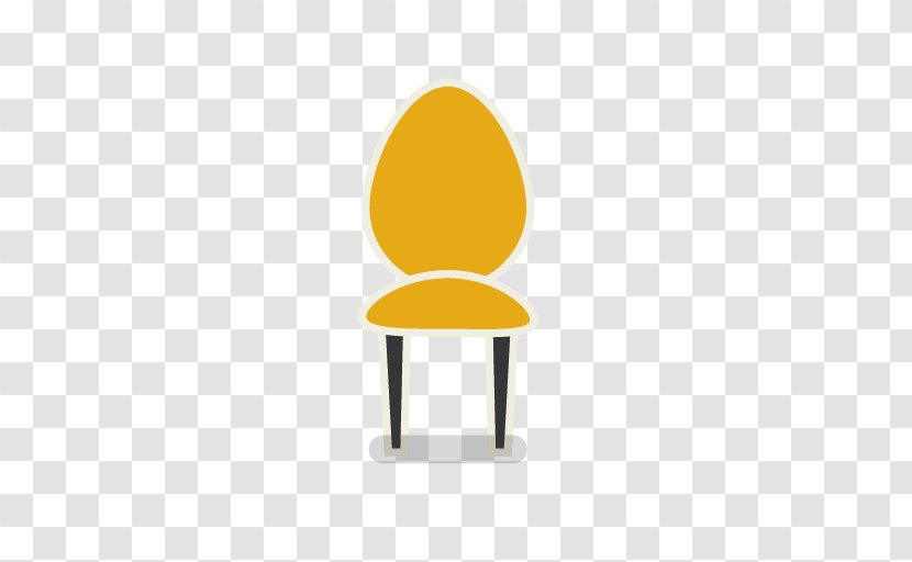 Table Chair Sitting Yellow - Orange - Seat Transparent PNG