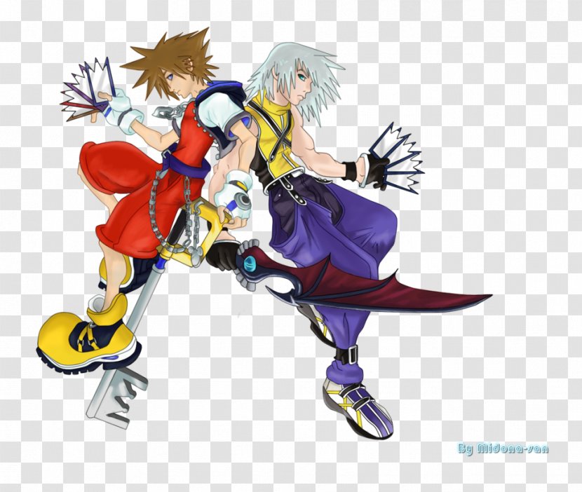 Kingdom Hearts III 358/2 Days Riku Hearts: Chain Of Memories - Watercolor Transparent PNG