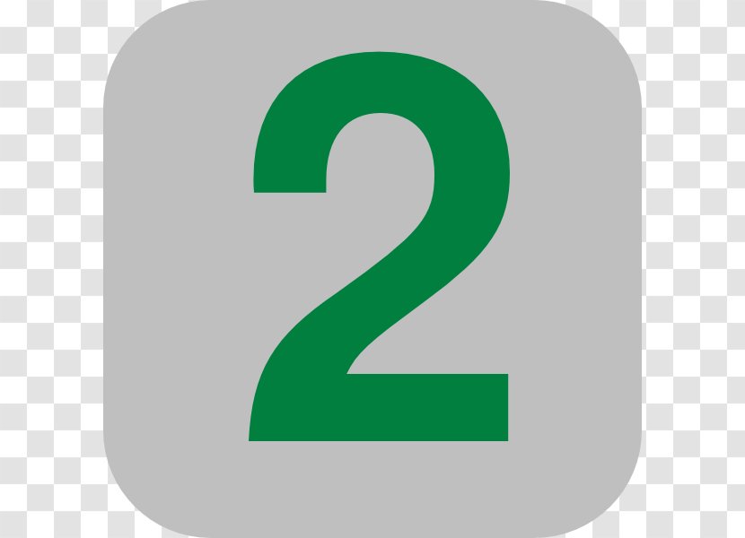 Clip Art Number Image Symbol - Green - Flat Clipart Transparent PNG