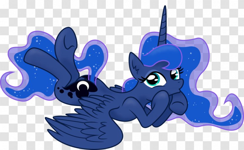 Princess Luna Moon Equestria Pony - Vertebrate - Blue Transparent PNG