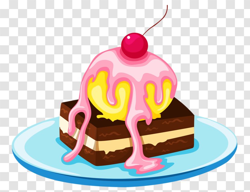 Ice Cream Cupcake Birthday Cake Junk Food Clip Art - Frozen Dessert - Chocolate Transparent PNG
