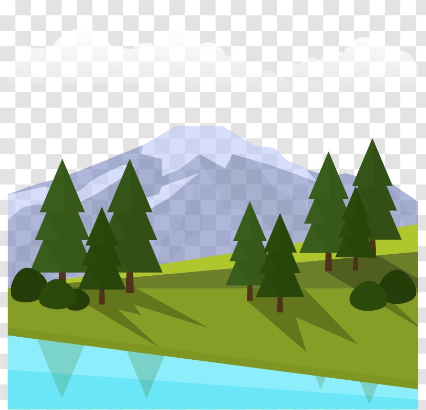 Euclidean Vector - Leaf - Snowy Trees Grass Free Transparent PNG