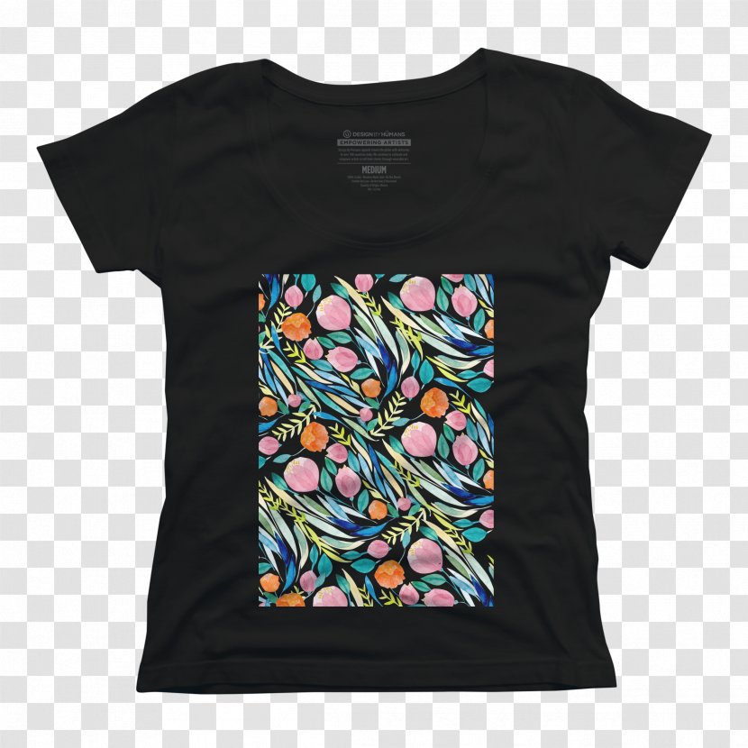 Printed T-shirt Hoodie Scoop Neck - Tshirt Transparent PNG