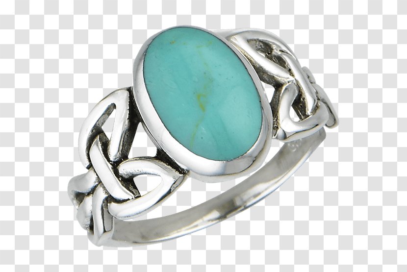 Turquoise Body Jewellery Opal Ring - Silver Transparent PNG
