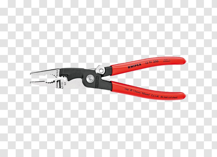 Diagonal Pliers Knipex Tongue-and-groove Lineman's - Nipper Transparent PNG