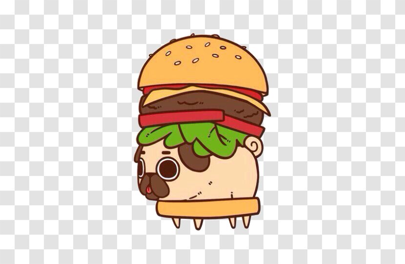 Hamburger Pug T-shirt Cheeseburger Superhero VR 3D Game - Burrito Transparent PNG