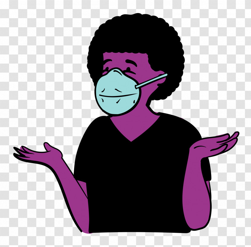 Woman Medical Mask Coronavirus Transparent PNG