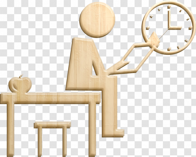 Academic 2 Icon Teacher Sitting On The Class Table Reading A Book At The End Of The Class Icon Professor Icon Transparent PNG