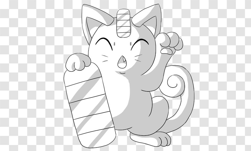 Whiskers Cat Drawing Line Art Clip - Silhouette Transparent PNG