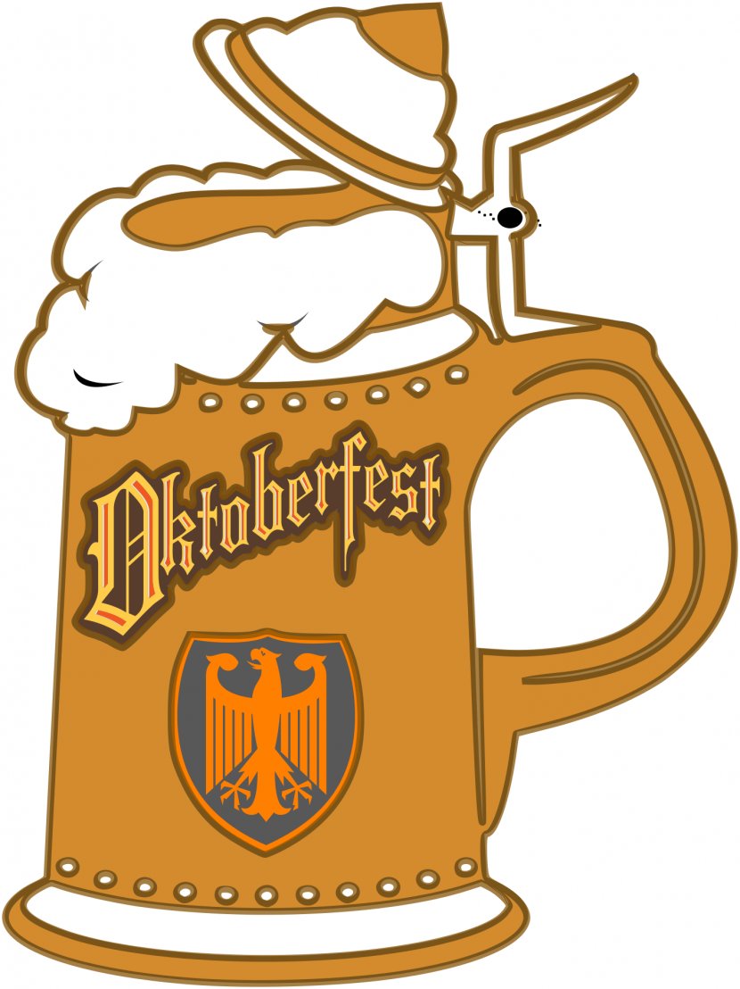 Beer Stein Oktoberfest German Cuisine Clip Art - Mug - Party Cliparts Transparent PNG
