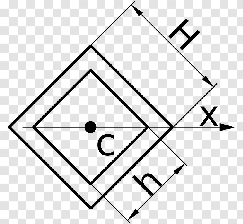 Second Moment Of Area Triangle Point Inertia - Number Transparent PNG