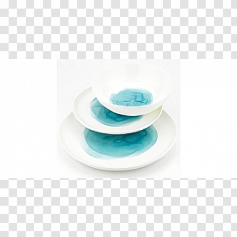 Porcelain Saucer Turquoise - Disposable Tableware Transparent PNG