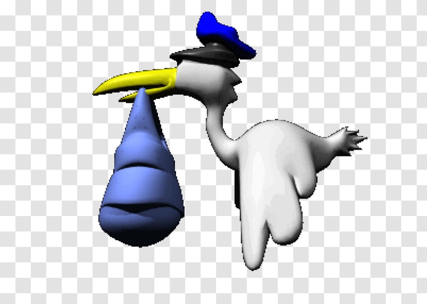 Animation Bird Cartoon - Stork Transparent PNG